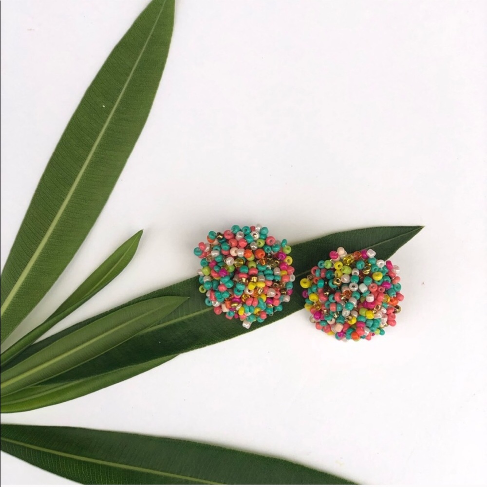Beaded colorful earrings